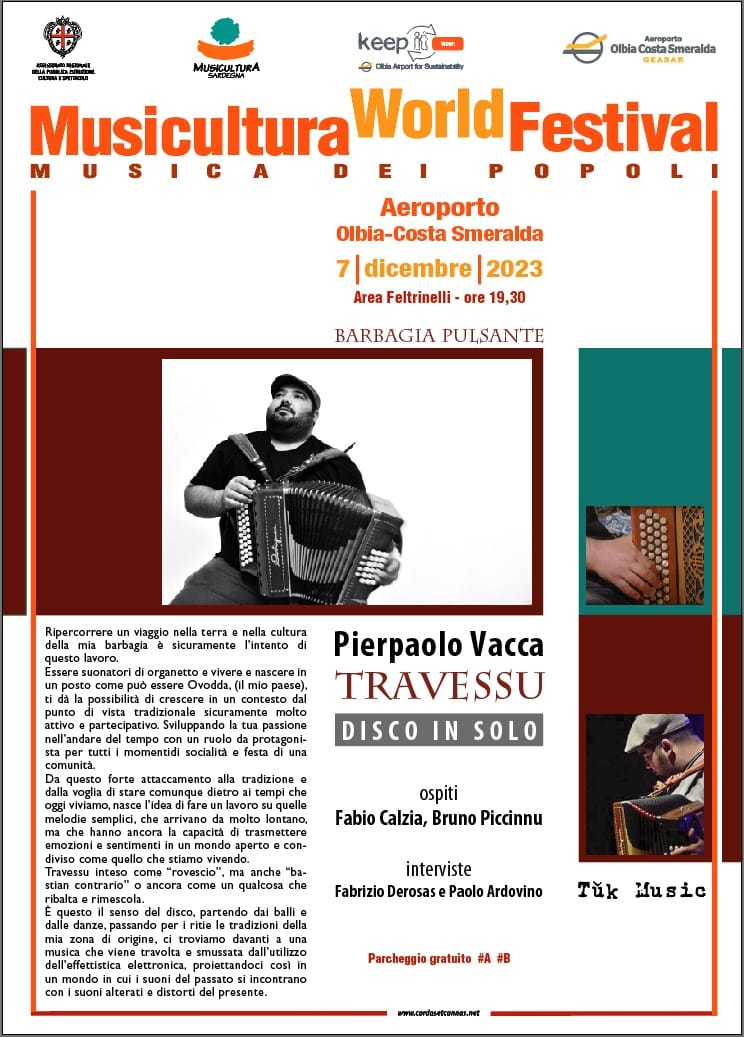 Presentazione del disco Travessu di Pierpaolo Vacca